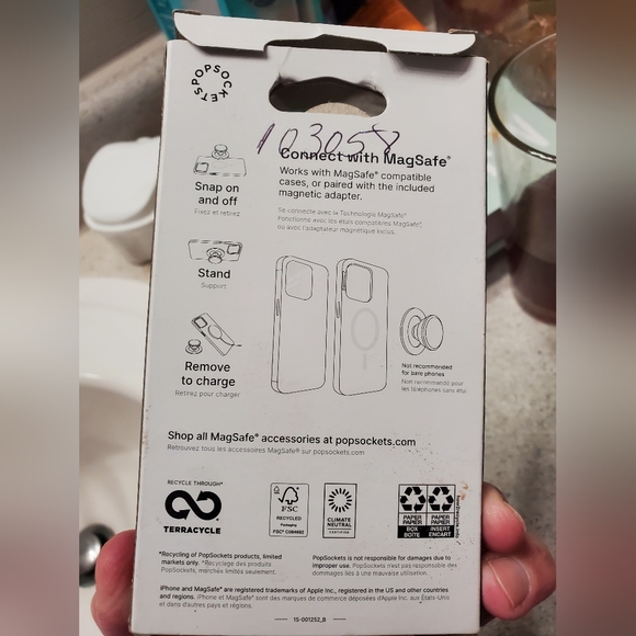 New Popsockets Premium MagSafe Magnetic Phone Grip & Stand NIB - Picture 5 of 6